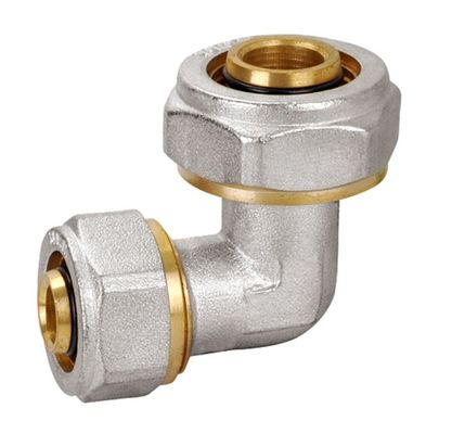 اتصالات برنجی اتصال سریع PF5004 لوله برنجی زانویی 90 درجه