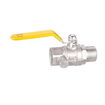 شیر توپی گاز برنجی 3/4 اینچ 1/2 اینچ BV1028-MF رزوه ای ISO228/1
