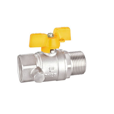 شیر توپی برنجی سه چهارم اینچی BV1027-MF رزوه ای ISO228/1