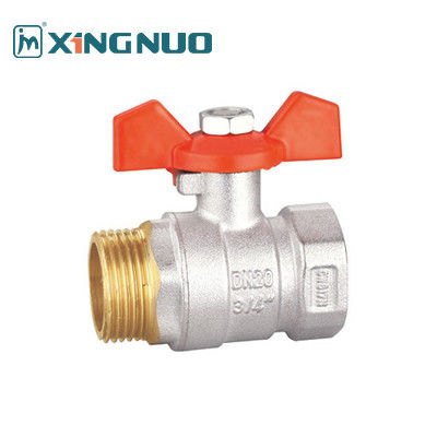 1 اینچ مرد و زن با رشته BV1031-MF برنج جعل شده شیر توپ سطح نیکل