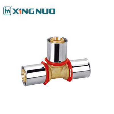 لوله های فشرده سازی / لوله های فشرده سازی برنجی برای صنایع گاز آب و نفت 1/2 اینچ لوله های Pex کاهش T