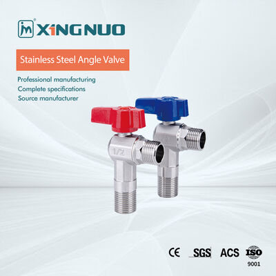 OEM ODM Brass Angle Valve Threaded Connection حداکثر فشار ورودی 10 بار 145 Psi دریچه دقیق برای کنترل مایعات
